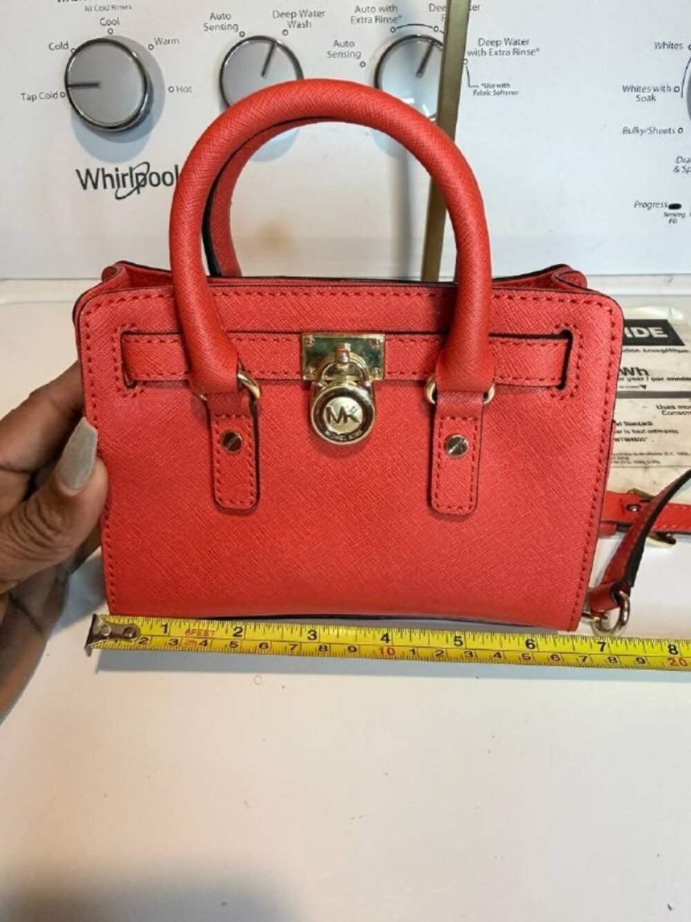 Michael Kors Coral Saffiano Small Satchel Crossbody NWOT